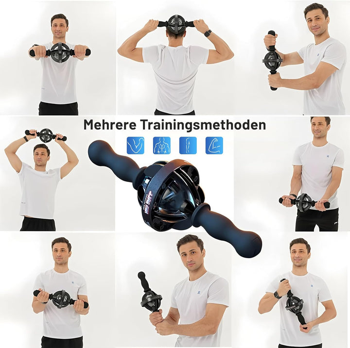 Gyro-Trainer Pro Handtrainer, Doppelgriff, 200kg Widerstand, für Muskelaufbau und Handgelenkskraft