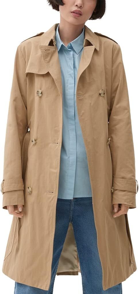 s.Oliver Damen Trenchcoat 40 Brown, 40 Brown