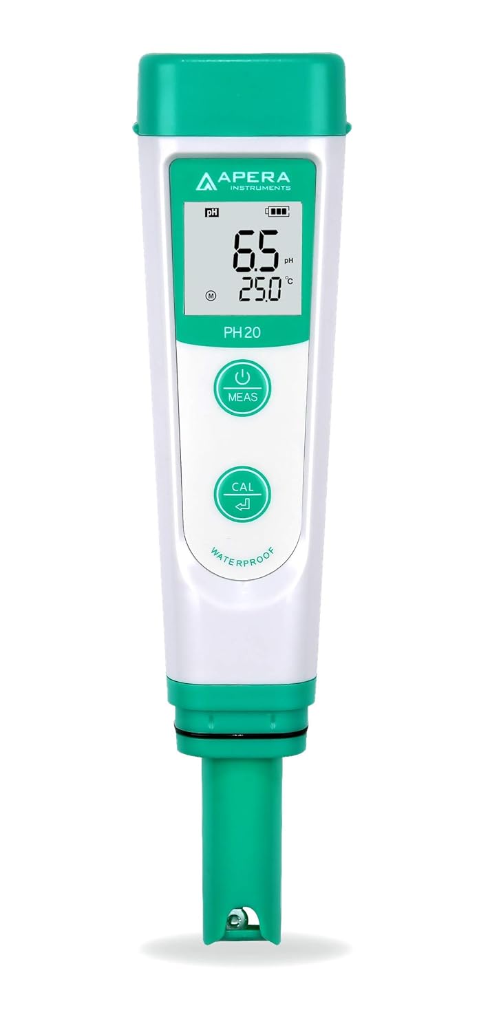 Apera Instruments Salt20 Salzgehalt-Messgerät mit Temperaturanzeige & PH20 pH-Meter, Messgerät im Ta