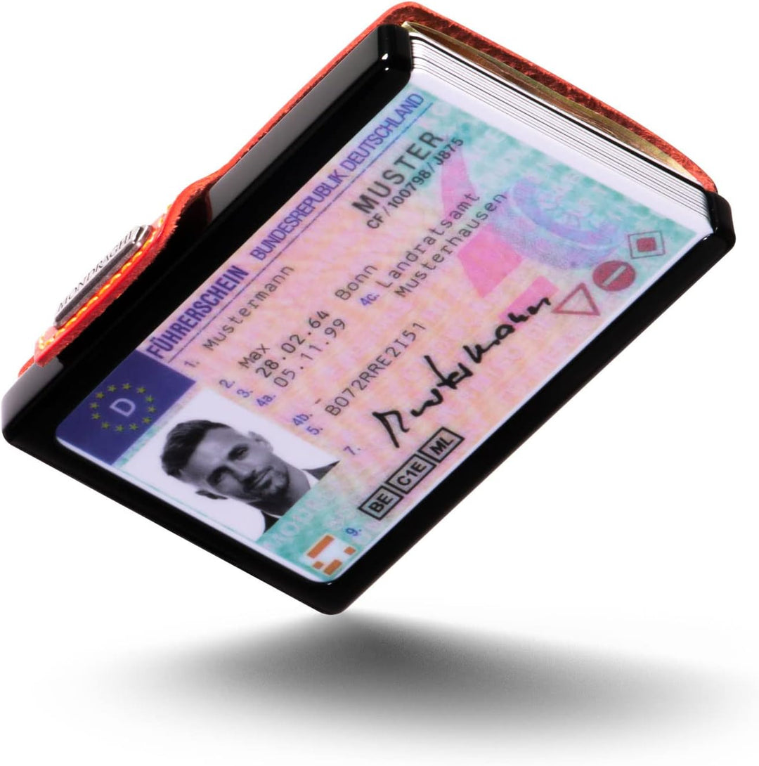 MONDRAGHI Mini-Wallet. Ultraleichte, schlanke Mini-Brieftasche - Kartenhalter und Kartenhalter mit M