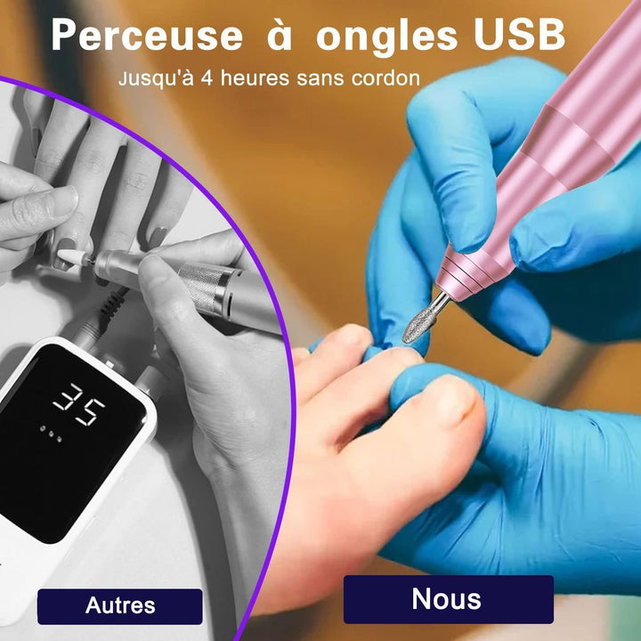 USB-Nagelfräse, tragbar, elektrisch, Maniküre- und Pediküre-Set, Maniküre und Pediküre, für Salon un