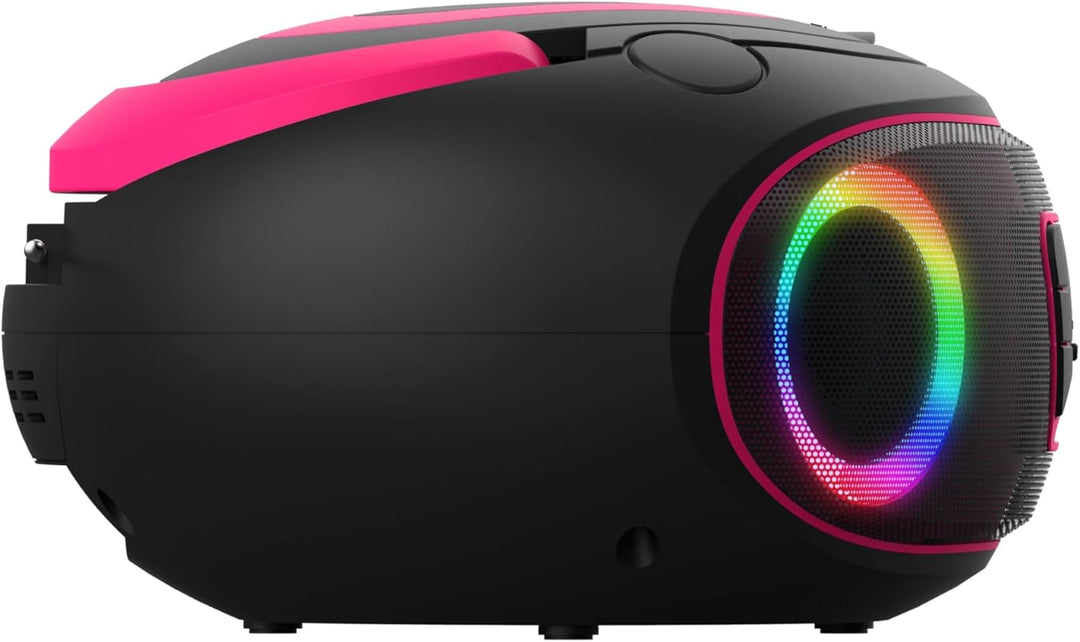 Denver DAB+ Boombox Mit DAB+/FM-Radio, Bluetooth-Funktion,Pink Rosa, Rosa