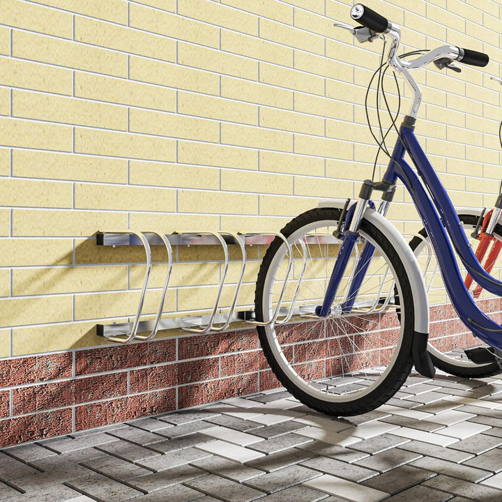 WOLTU Fahrradständer für 6 Fahrräder Fahrradhalterung auf dem Boden Aufstellständer für Fahrradaufhä