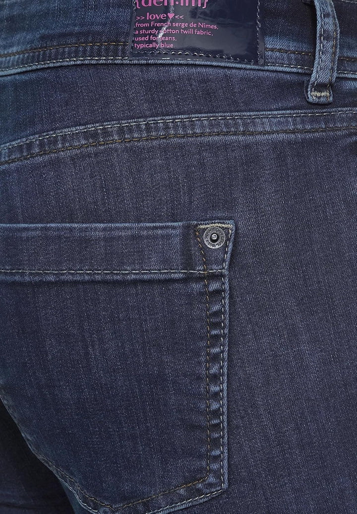 Street One Damen Jeanshose 26W / 32L Blue Black Random Wash, 26W / 32L Blue Black Random Wash