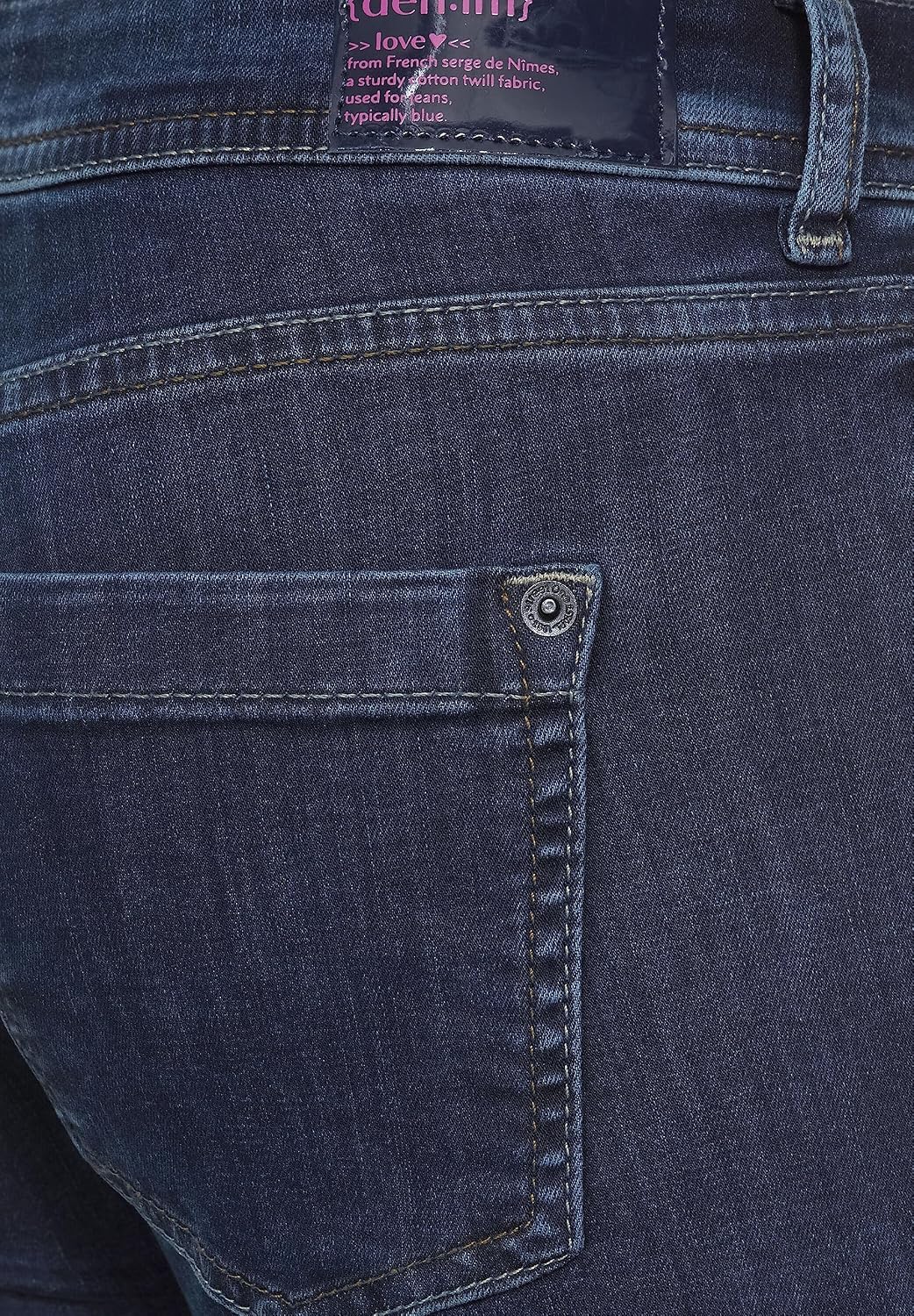Street One Damen Jeanshose 25W / 30L Blue Black Random Wash, 25W / 30L Blue Black Random Wash