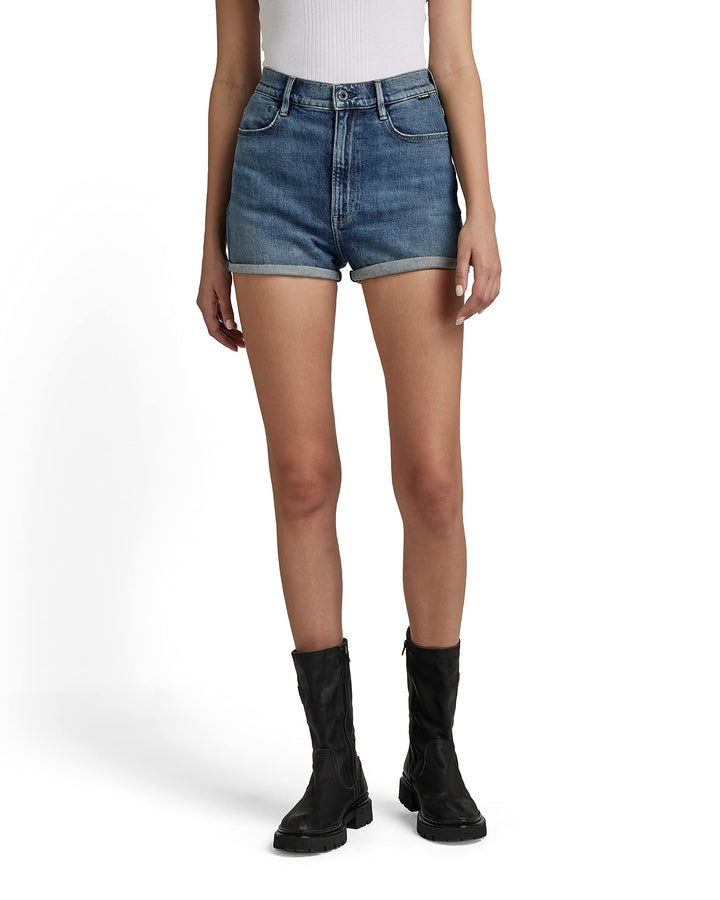 G-STAR RAW Damen Tedie Denim Shorts, Blau (Faded Santorini D21001-c911-c767)