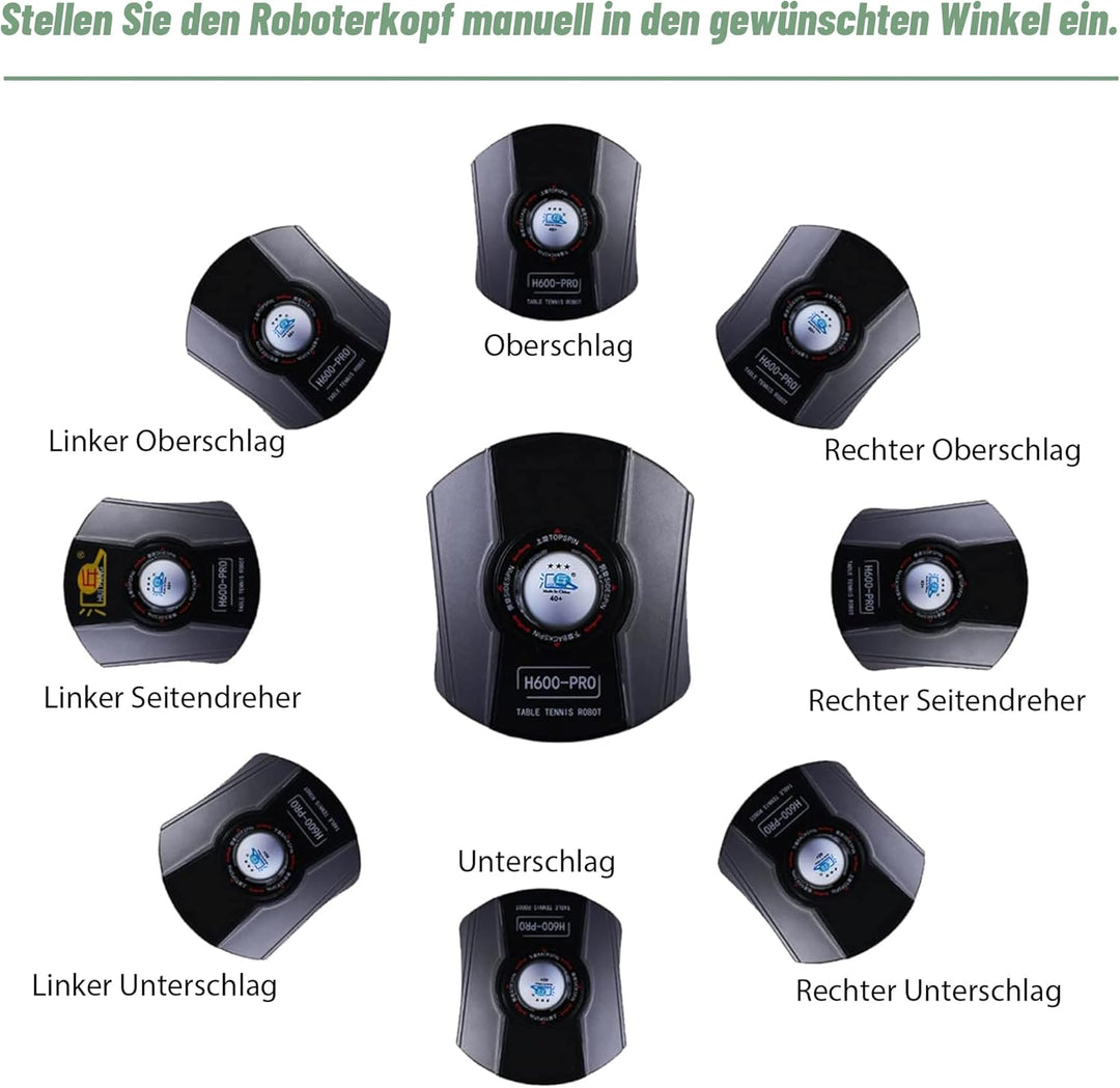 BIXUYOU Tischtennis Roboter mit Netz, automatische Tischtennis ballmaschine Ping Pong Roboter Tischt