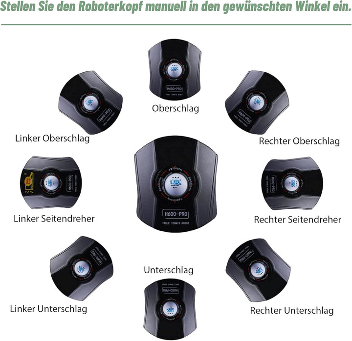 BIXUYOU Tischtennis Roboter mit Netz, automatische Tischtennis ballmaschine Ping Pong Roboter Tischt
