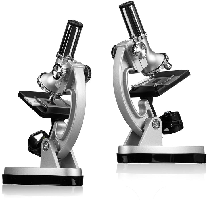 Bresser junior Mikroskop-Set Biotar (300x-1200x mit umfangreichen Zubehör und batteriebetriebener Du