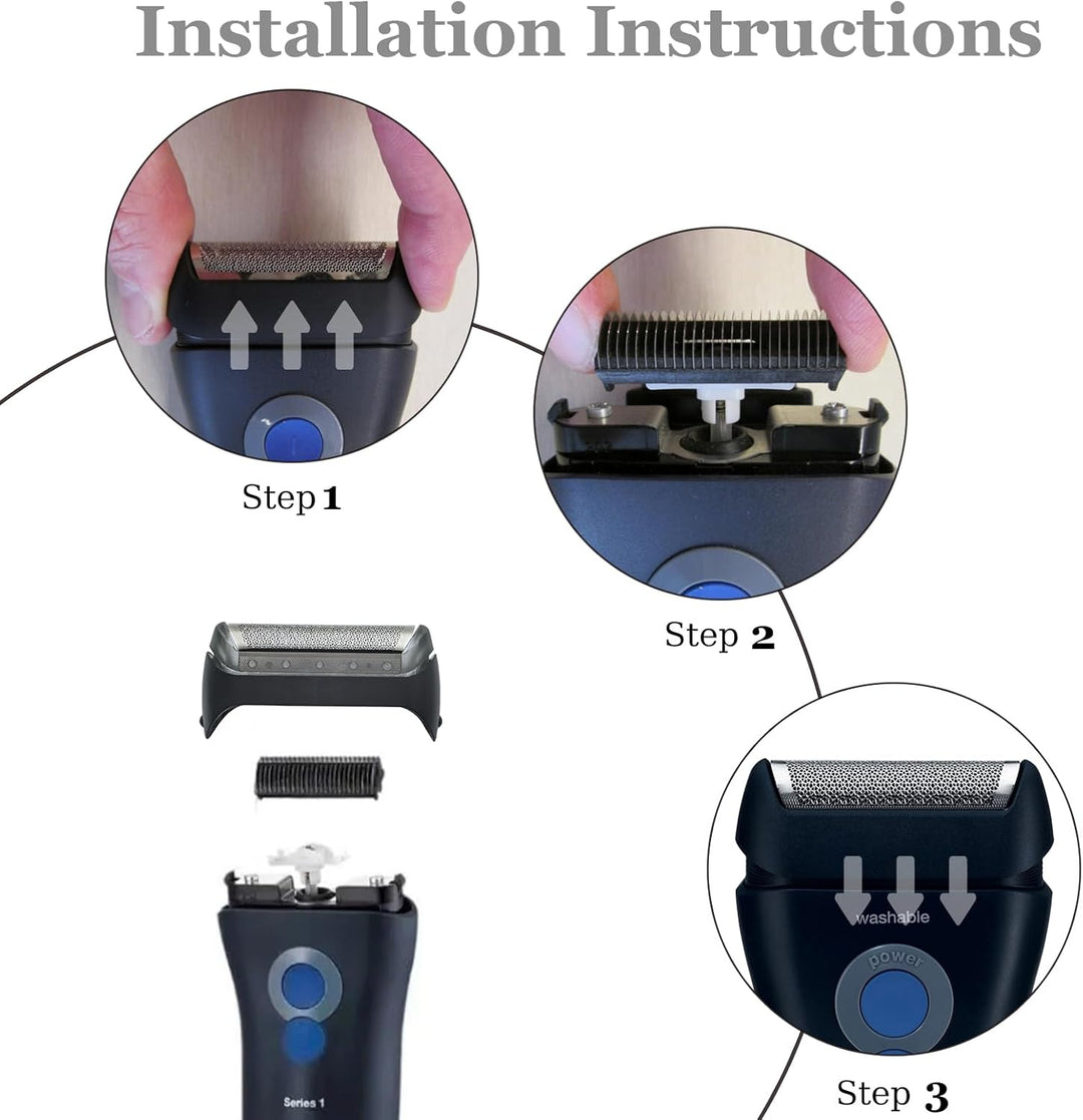 Ersatz-rasierkopf für Series 1, Scherkopf S1 Ersatzscherteil 10B/20B mit Präzisionstrimmer für Rasie