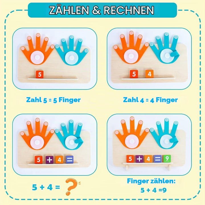 QYDKWK Mathe Spielzeug Zählen Lernen Lernspiele, Montessori Spielzeug ab 3 Jahre, Pädagogisches Vors