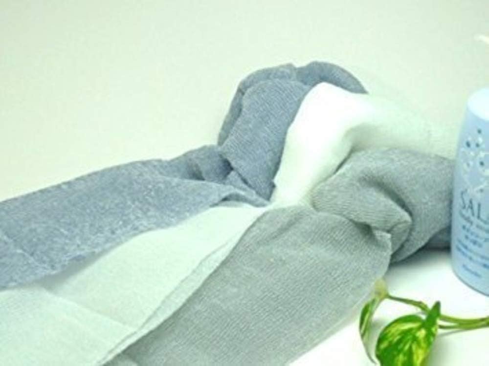 Nylon Japanese Beauty Skin Bath Wash Cloth/towel (Grey) by Salux Super Hard