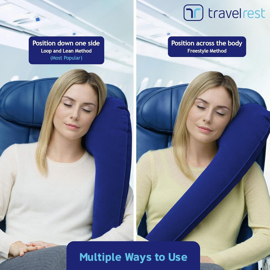 Travelrest® - Ultimatives Reisekissen - Ergonomisch - Zum Schlafen Hineinlehnen - Schneller EIN- und