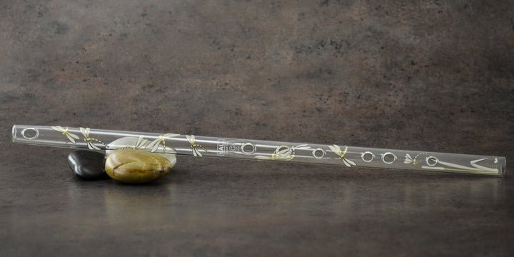 Hall Crystal 11700 – Inline Glas Flöte in G libelle, libelle