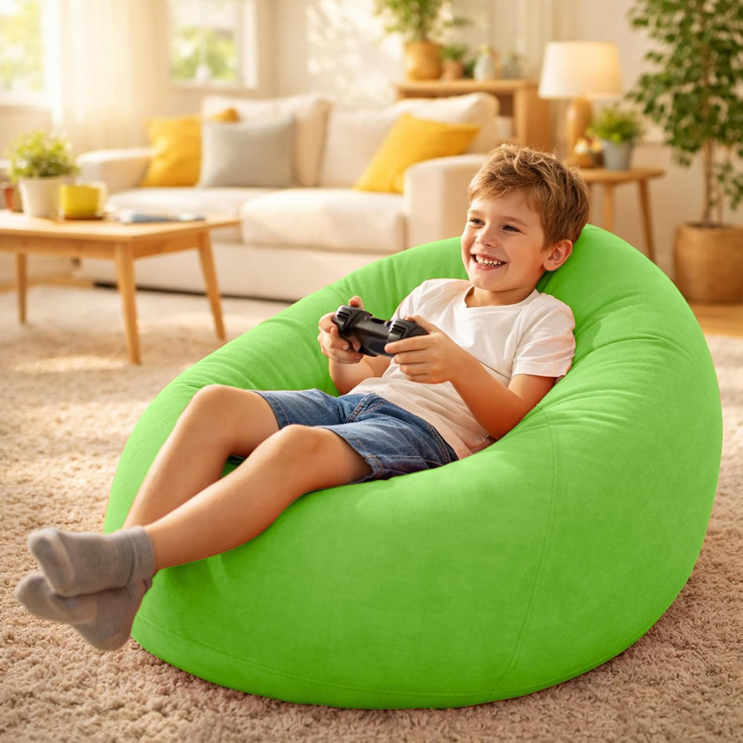 Aufblasbarer Sitzsack - 103x60cm Aufblasbares Sofa, Aufblasbarer Outdoor|Indoor-Sessel, Wohnzimmer L