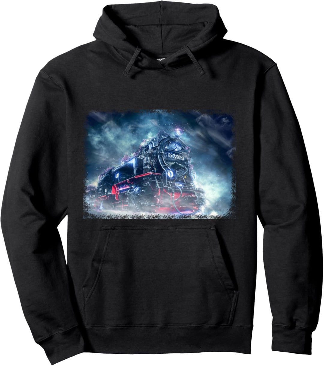 Eisenbahn Dampflokomotive Lokomotive Zug Train Modell Bahn Pullover Hoodie