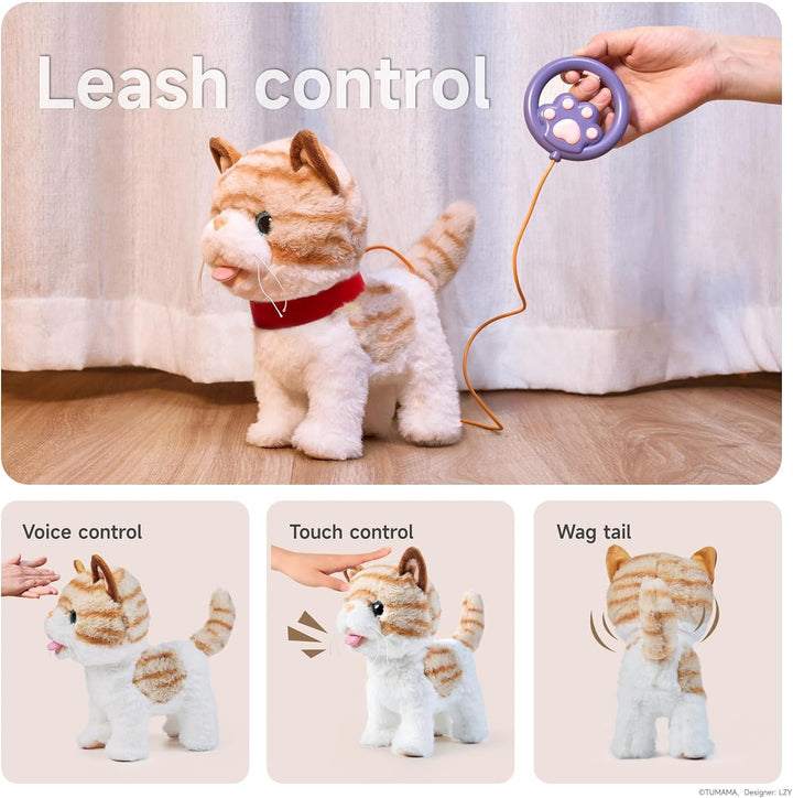OR OR TU Katze Spielzeug Kinder Plüsch Kätzchen Elektronische Haustiere mit Ferngesteuerter, Interak
