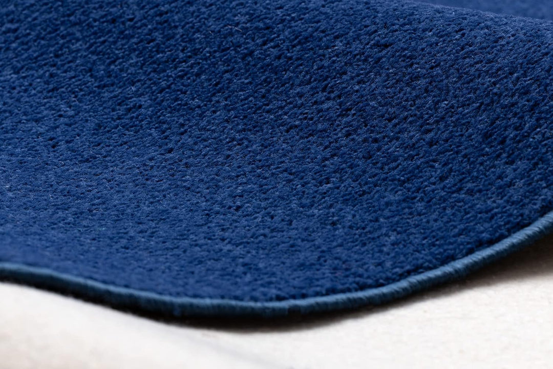 rugsx Einfarbiger Teppich Eton für Zimmer, Wohnzimmer, Schlafzimmer, Teppichboden Auslegware, dunkel