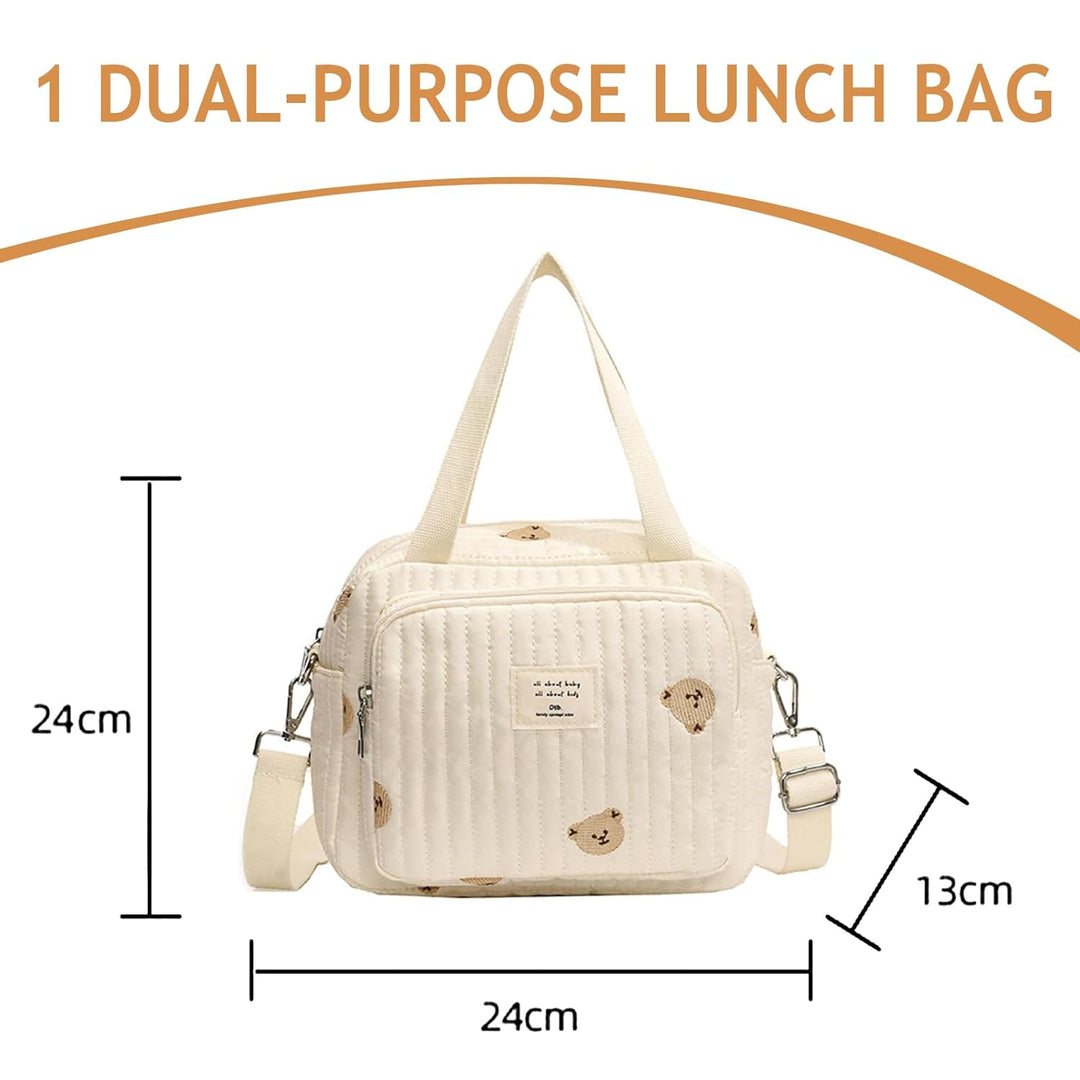 Grosse Wickeltasche Bag, Kompakte Baby Windeltasche & Reisetasche, Vielseitige Tragetasche mit Schul