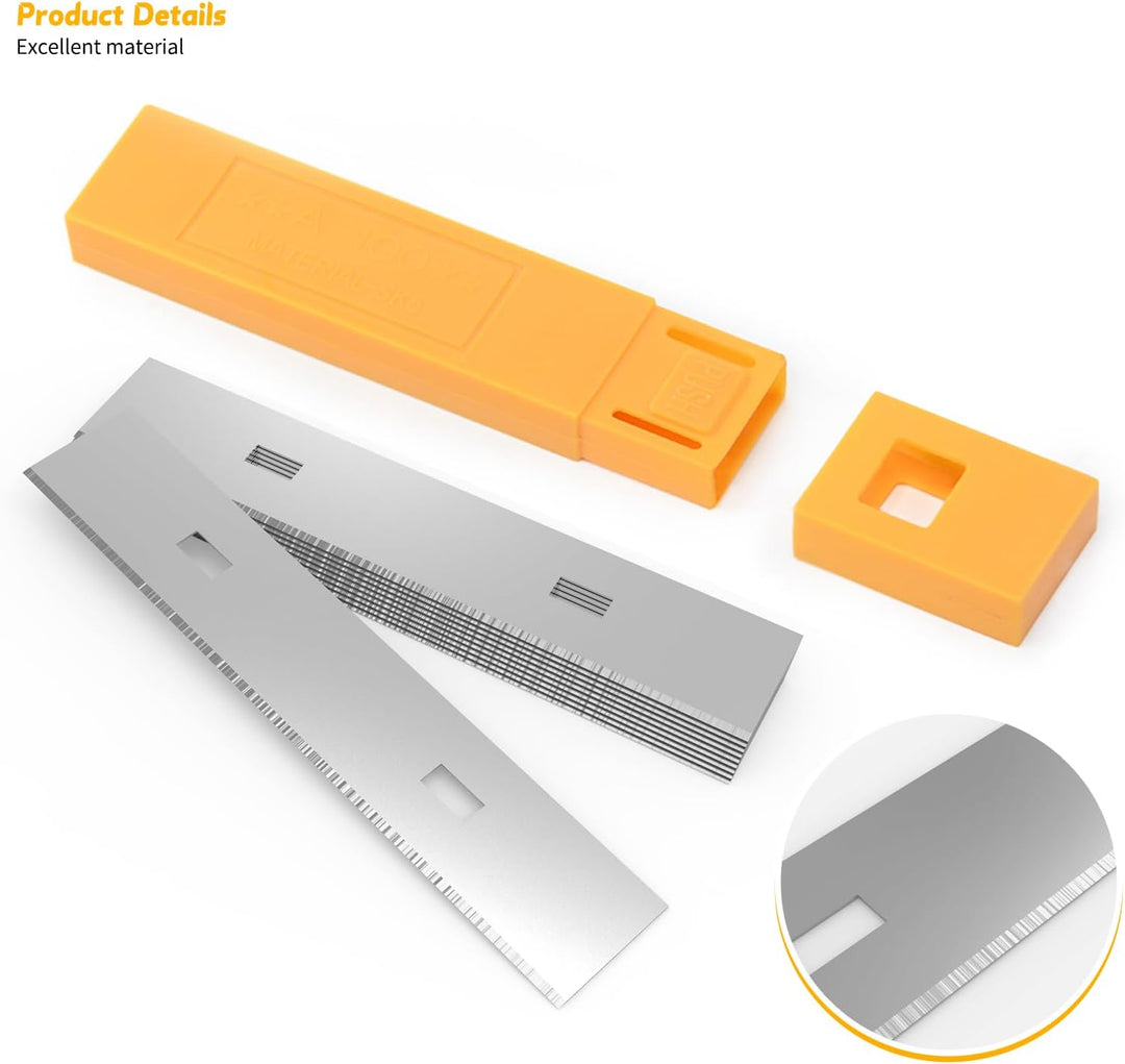 EHDIS 50 Stück Ersatzklinge für Schaber 100mm, Klingen für Farbschaber, Tapetenschaber, Teppichschab