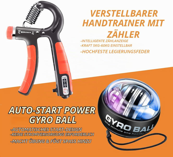 Handtrainer Unterarmtrainer Fingerhantel Unterarm training 10er Pack, Armtrainer, Lippenform Hand Gr