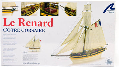 Artesanía Latina - Holzmodellschiff - Französische Kutter Kaperschiff Le Renard - Modell 22401, Mass