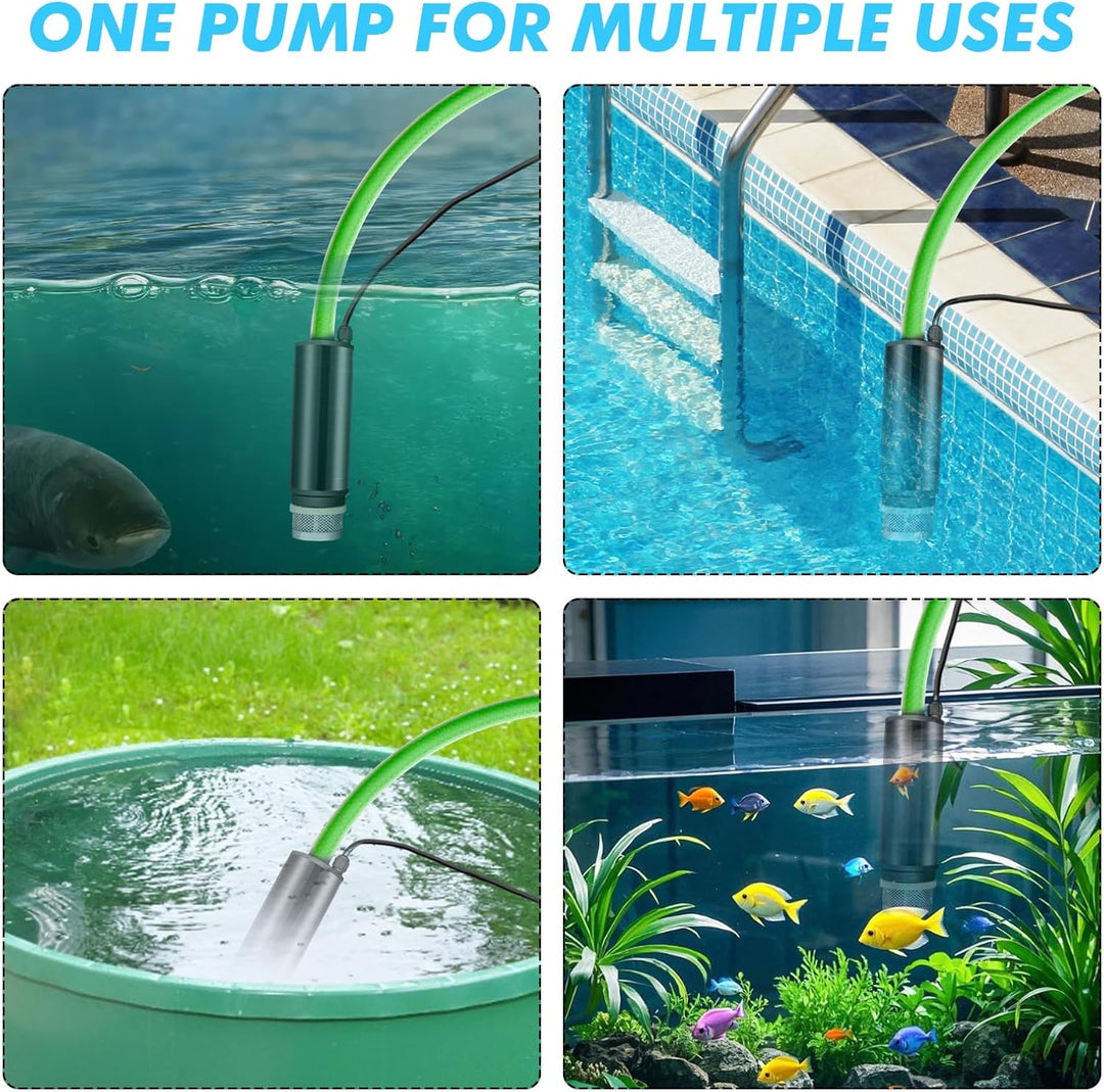 Tragbare Wasserpumpe für Makita 18V, 30L/min Wassertransferpumpe, 65W Wasserpumpe Mit 4M Kabel & Ans