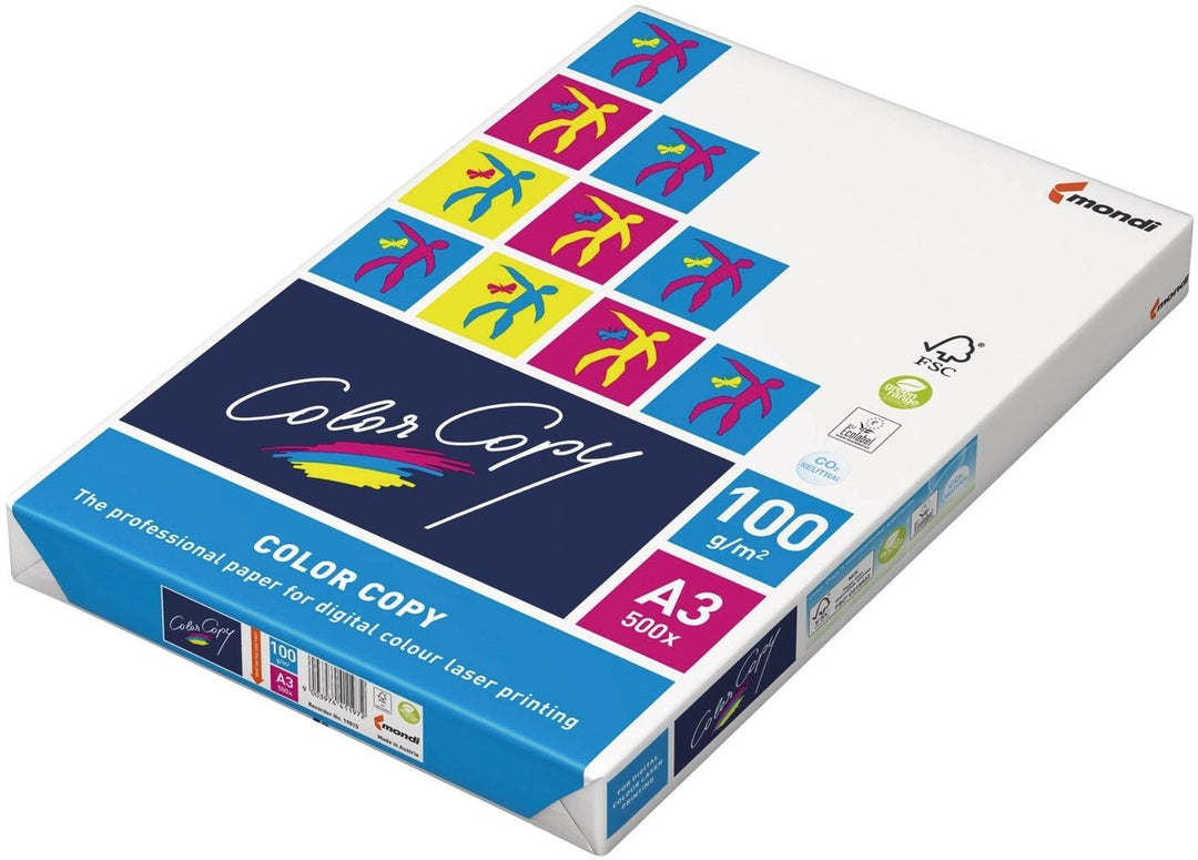 Mondi Color Copy Farbkopierpapier/2381019052 DIN A3 weiss geriest 100g/qm Inh.500