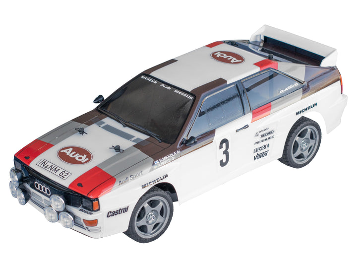 TAMIYA TAM58667 58667 Audi 300058667-1:10 RC Quattro Rally A2 (TT-02), ferngesteuertes Auto/Fahrzeug