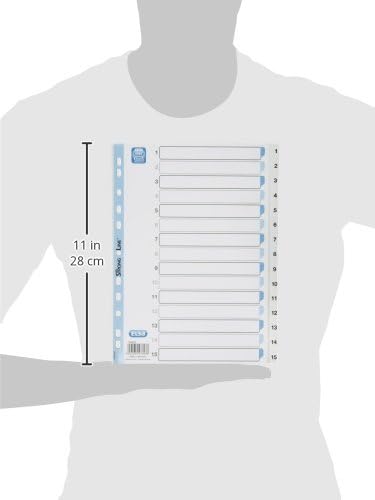 ELBA 100204779 Register "Strong Line" | 15er Pack | 1 - 15 | 15-teilig | A4 | PP | mit beschriftbare