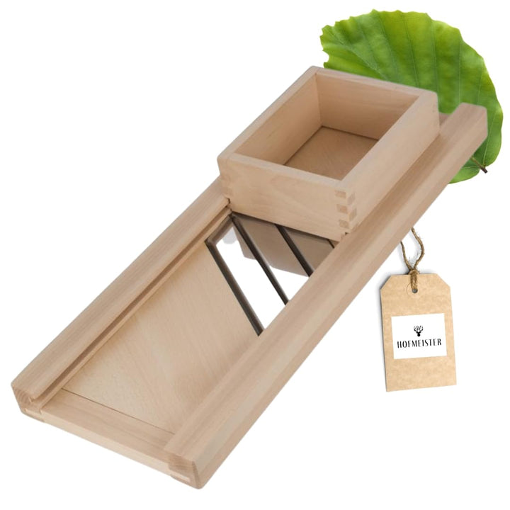 HOFMEISTER® Profi-Krauthobel Edelstahl-Klingen 80 cm - sicheres Schneiden von Weisskraut & Rotkraut