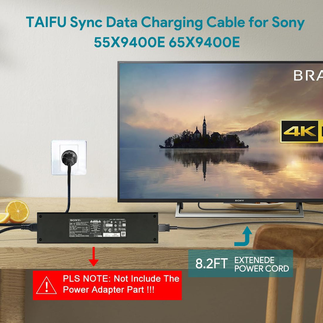 TAIFU Kabel Sync Daten DC Stecker für Sony LCD LED Smart TV ACDP-240E01 ACDP-240E02 55X9400E 65X9400