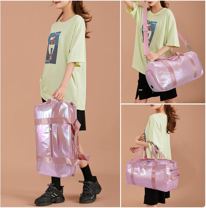 HAWEE Reisetasche Gross Herren Sporttasche Weekender Damen Faltbare Gym Bag mit Schuhfach & Nassfach