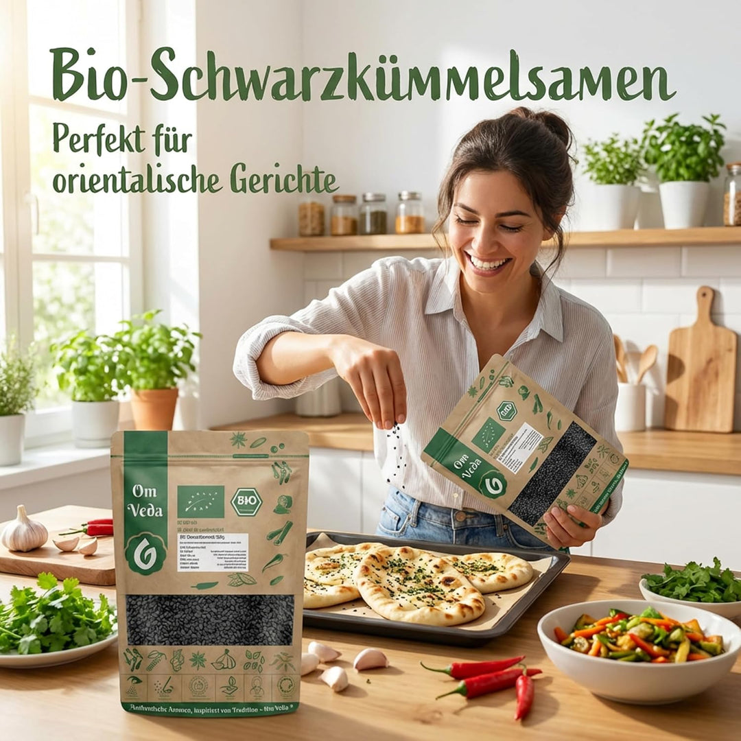 BIO Schwarzkümmel 1Kg Schwarzkümmelsamen ganz aus Ägypten Nigella Sativa | Organic Bio-zertifiziert