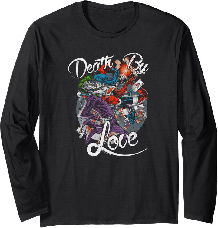 Harley Quinn Joker Death By Love Langarmshirt