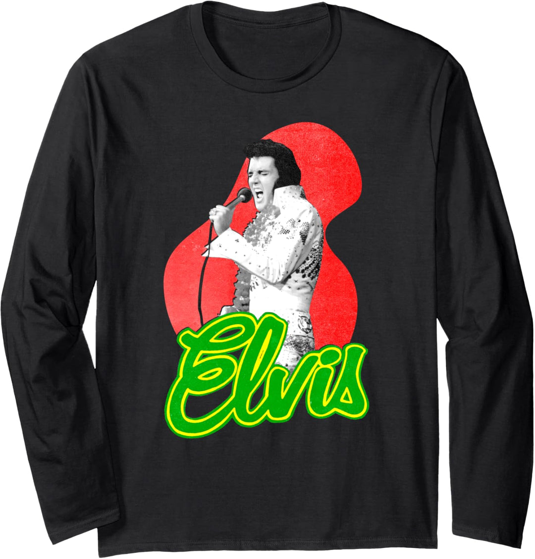 Elvis Presley Official Retro Singing Langarmshirt