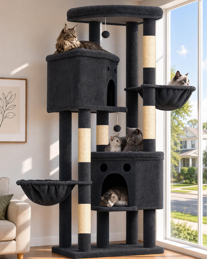 Katzenbaumturm für Hauskatzen (CTB008) (Dunkelgrau) G08 USA, G08 USA