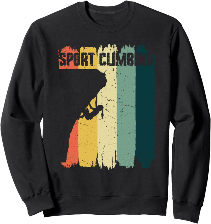 Klettern Sport Retro Vintage Bergsteiger Sweatshirt