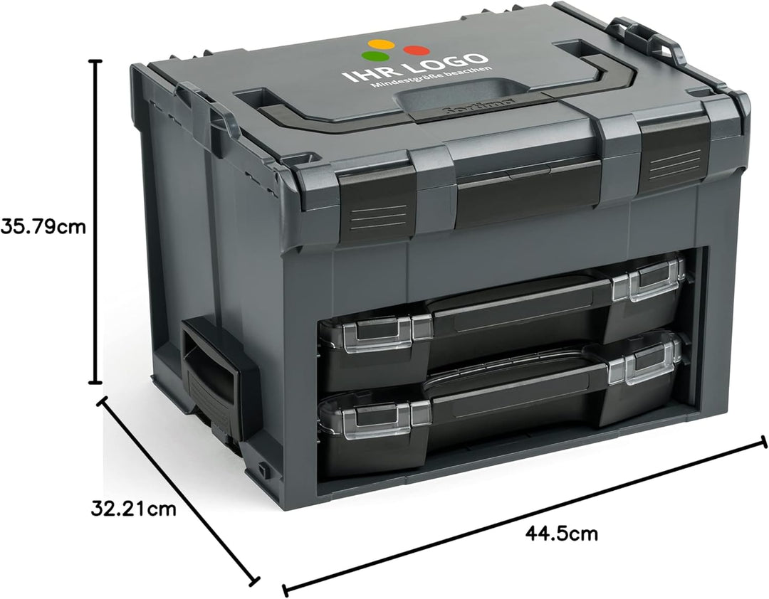 L-BOXX Sortimo Werkzeugkoffer-Set LS-BOXX 306 anthrazit bestückt mit 2x i-BOXX leer | Werkzeug Aufbe