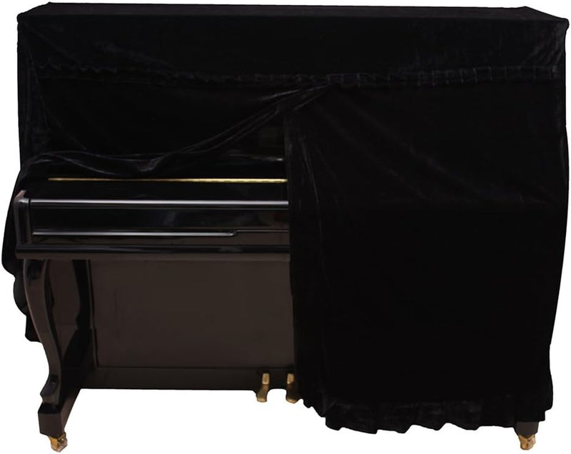 Alomejor Schutzhülle für Klavier, Velours, Klavierbezug, Stoff, komplett, Pleuche, Staubschutz, für
