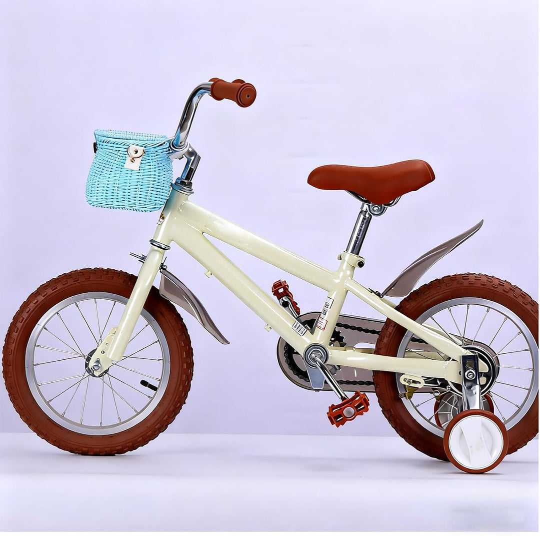 SVNR Fahrradkorb Kinder Abnehmbar, Fahrradkorb Kinder und Mädchen Vorne, Kinderfahrrad und Laufrad K