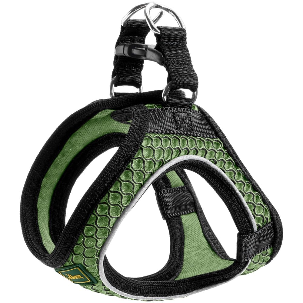 Hunter Hundegeschirr Hilo Comfort, Farbe: lindgrün, Easy Step-In Geschirr für kleine bis mittlere Hu