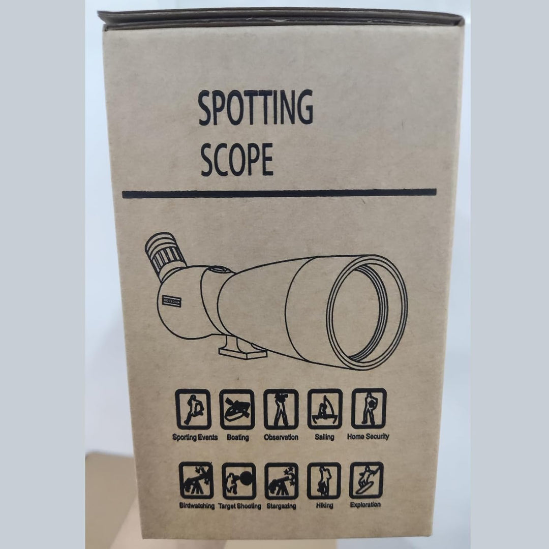 25-75x70 Spektive mit Stativ, Zoom Wasserdichtes BAK4 Prisma-Monokular-Teleskop für Vogelbeobachtung