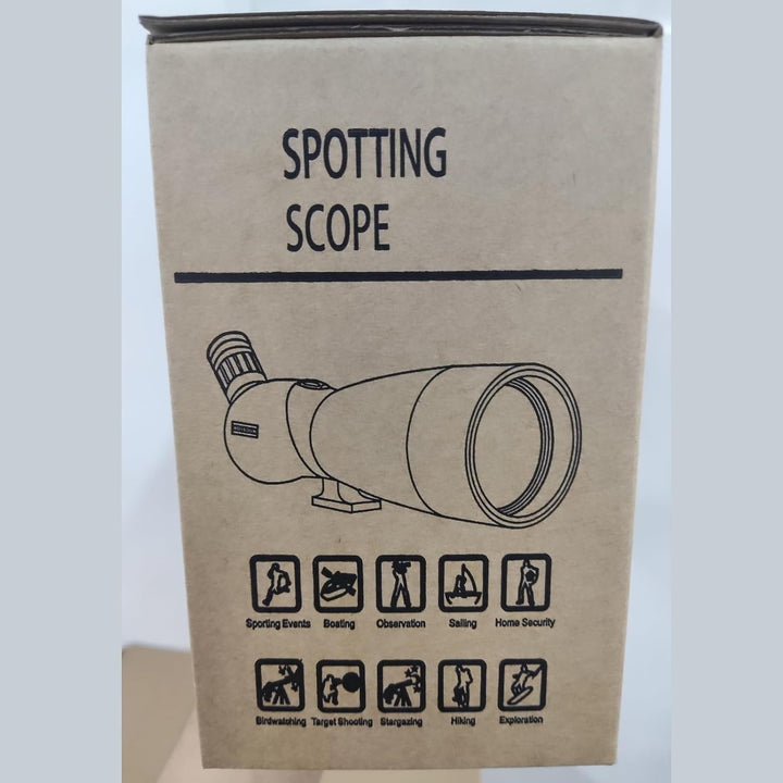 25-75x70 Spektive mit Stativ, Zoom Wasserdichtes BAK4 Prisma-Monokular-Teleskop für Vogelbeobachtung