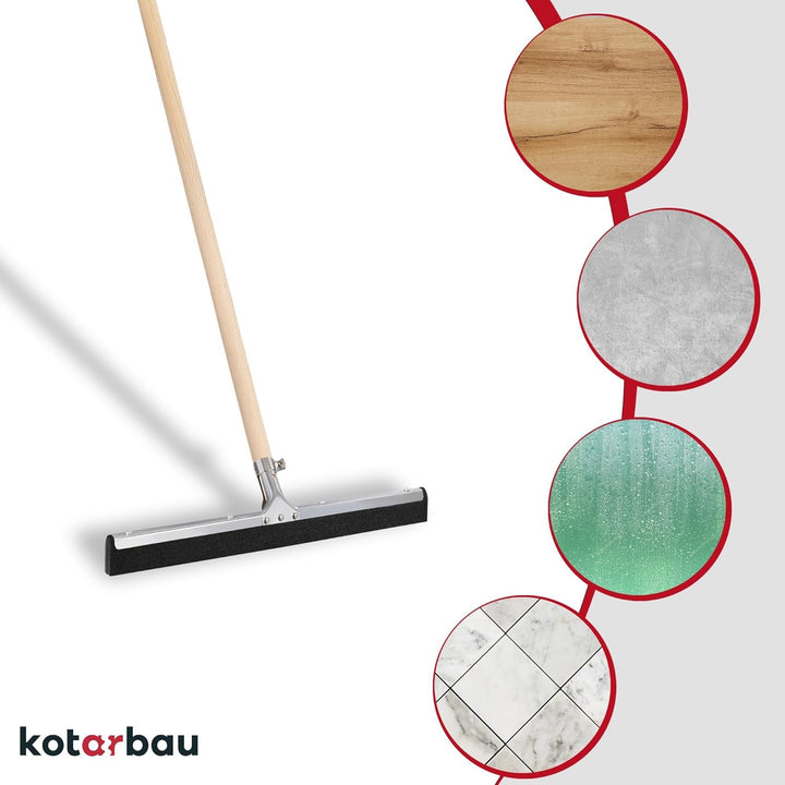KOTARBAU® Gummiabzieher - Wasserschieber - 45 cm – Bodenabzieher - Schaumstoff-Wasserabzieher – für
