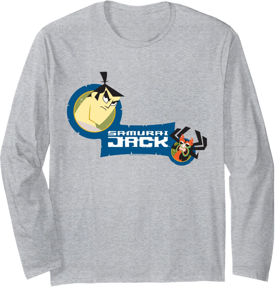 Samurai Jack Samurai Jack & Aku Blue Langarmshirt