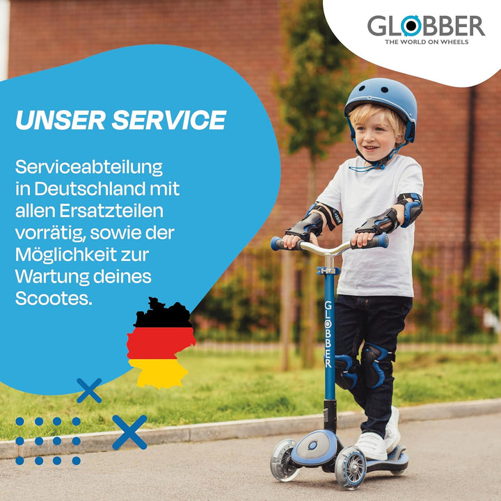 GLOBBER Elite Roller – Tretroller Kinder ab 3 Jahre - Scooter - ABEC 5, 3-rädrig – höhenverstellbar