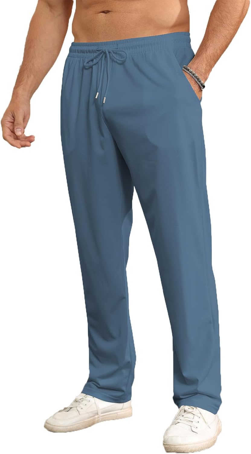 Halfword Jogginghosen Herren Trainingshose Lang Sweathose Atmungsaktiv Sporthose Yoga, M Blau
