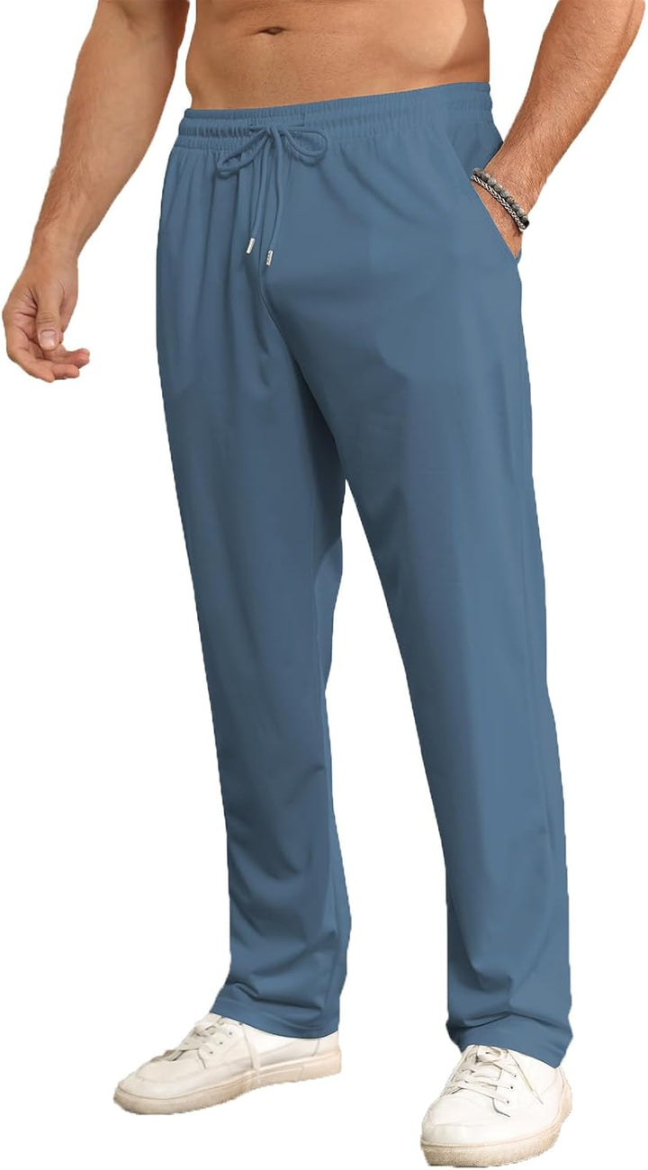 Halfword Jogginghosen Herren Trainingshose Lang Sweathose Atmungsaktiv Sporthose Yoga, M Blau