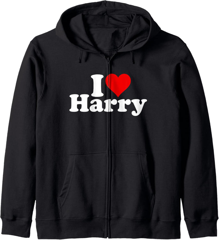 Ich liebe Heart Harry Kapuzenjacke